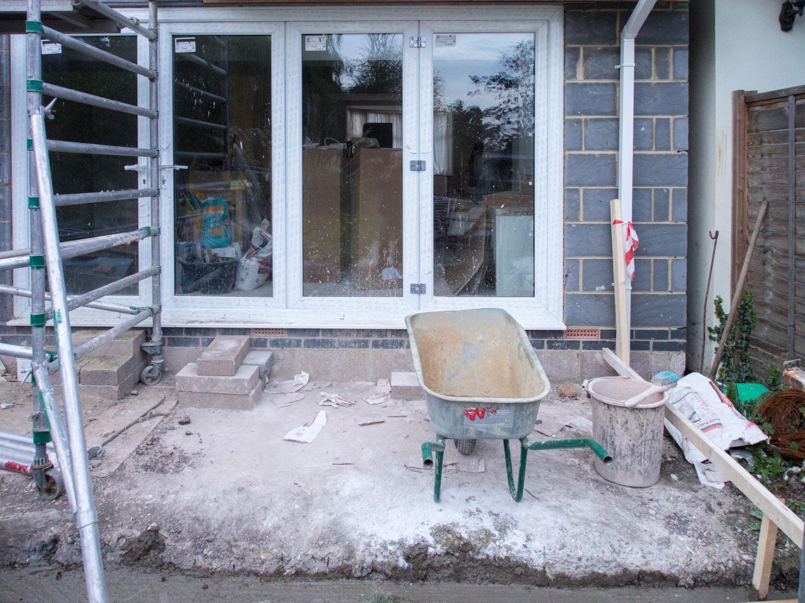 New build structure under construction by Build Site