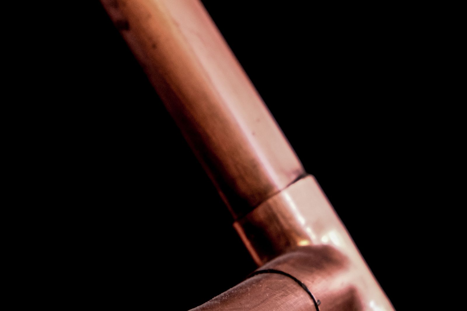 New copper plumbing pipework installed by Build Site